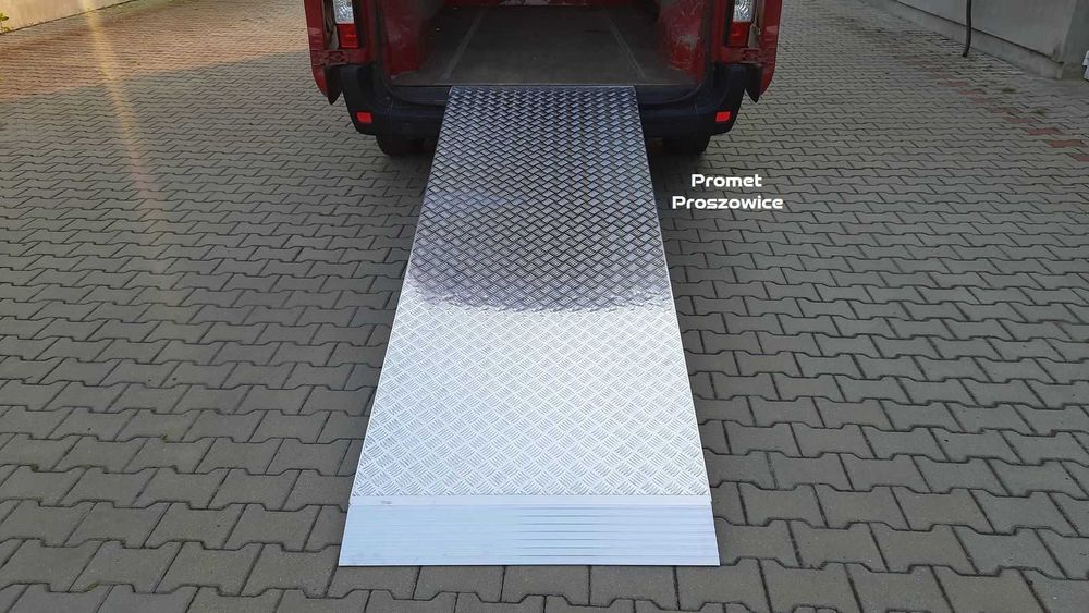 Rampa Aluminiowa 275 x 90cm bardzo mocna - Najazd Podjazd pod Paleciak