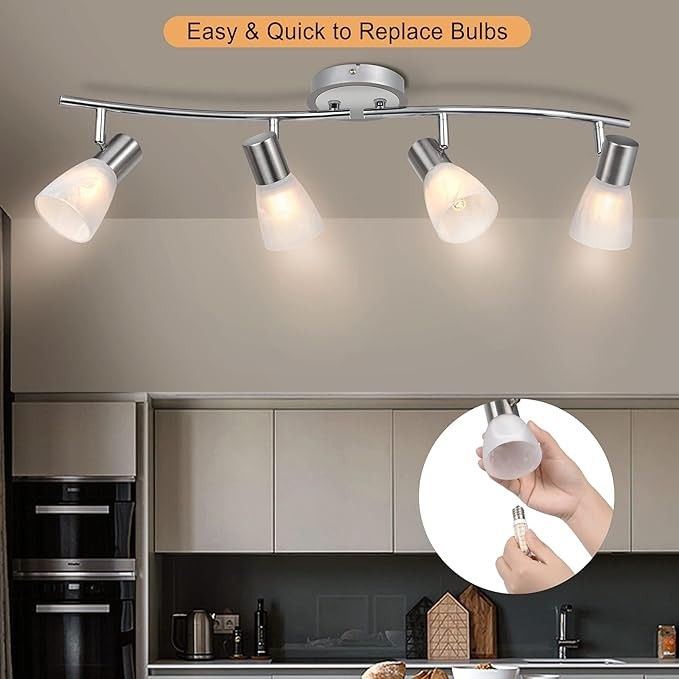 Unikcst 4-punktowy reflektor sufitowy LED, E14
