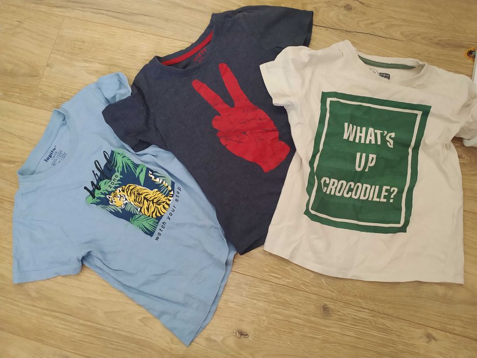 Zestaw używanych koszulek t-shirt dla chłopca 104 3 szt.