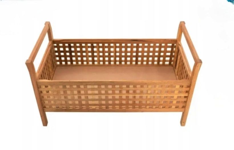 Ławka ze schowkiem - lite drewno 93x49x49