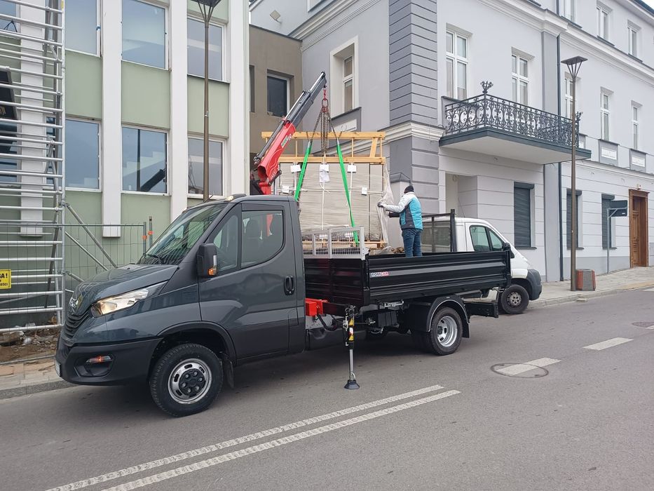 Usługi transportowe załadunek, rozładunek HDS 2000kg  wywrotka, żuraw
