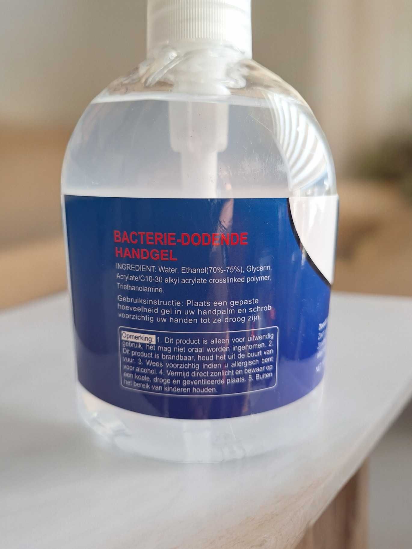 Płyn Dezynfekujący żel antybakteryjny do rąk 0,5l z pompką dezynfekcja