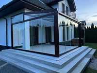 Zabudowa tarasu, basenu, balustrady szkło + aluminium - Producent