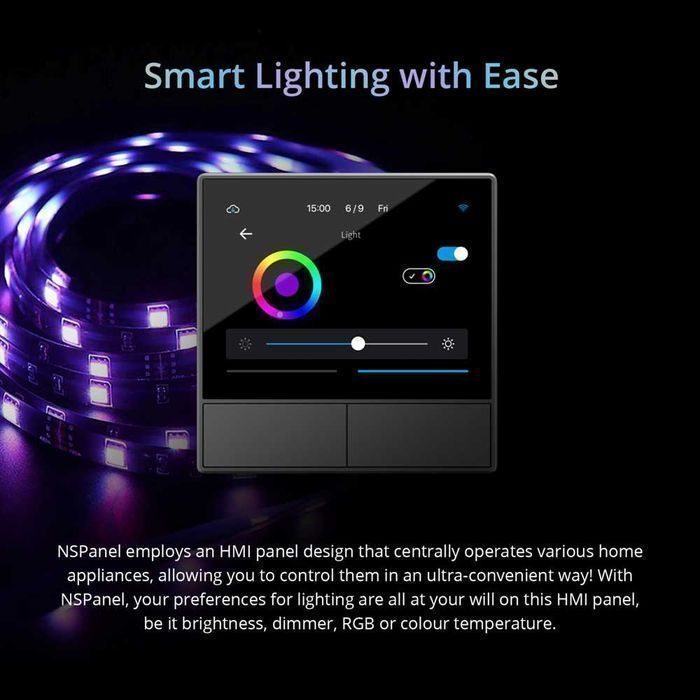 SONOFF NSPANEL Painel Ecran Touch Controlo Domotica Multifuncional