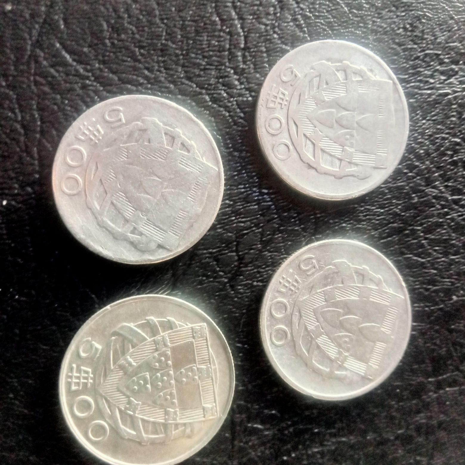 conjunto de 4 moedas prata