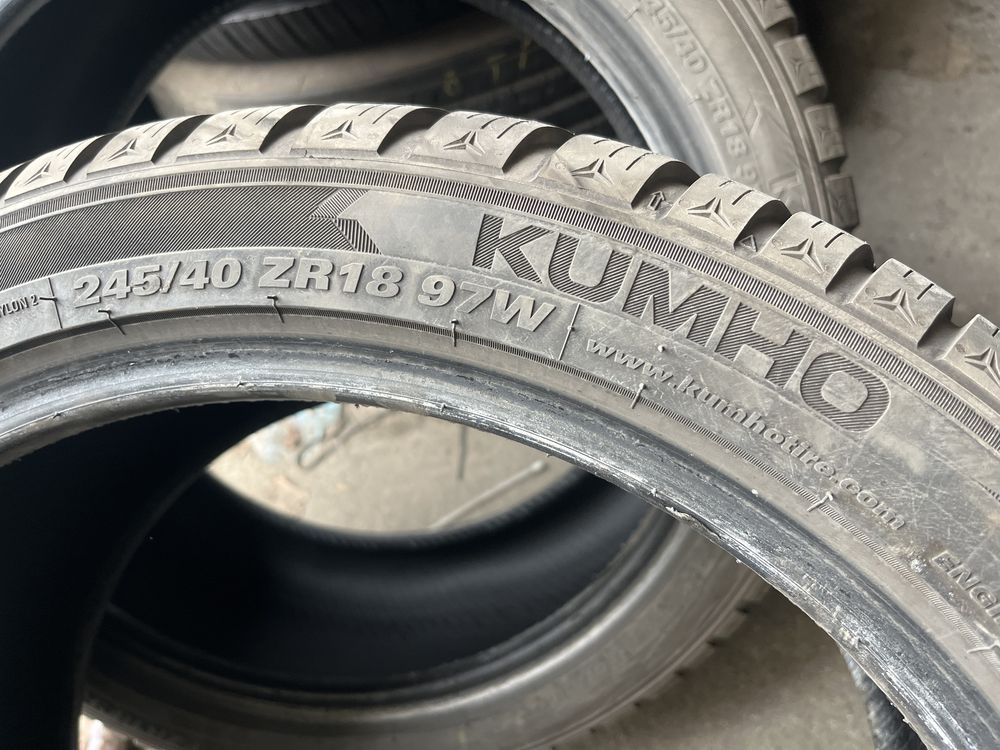 2x 245/40/18 opony zimowe 2023 Kumho WinterCraft WP52 6,5mm 2szt