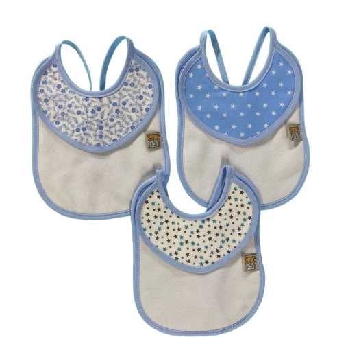 Conjuntos de  3  lindos babetes para bebé