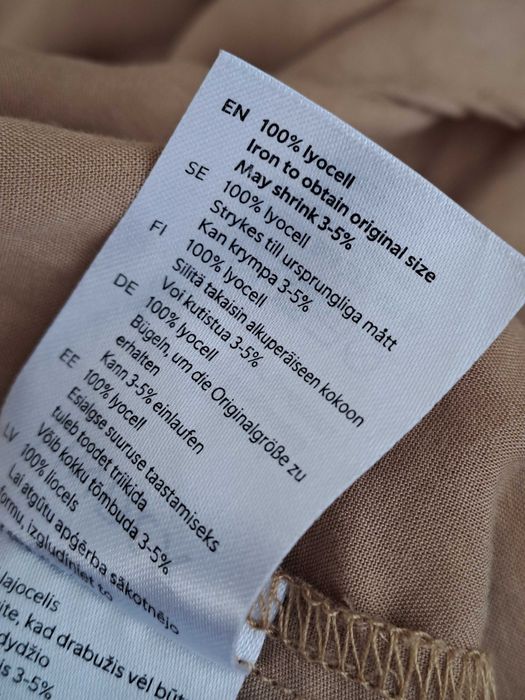 Koszula Lindex oversize kawa z mlekiem lyocell tencel XL XXL 46 48