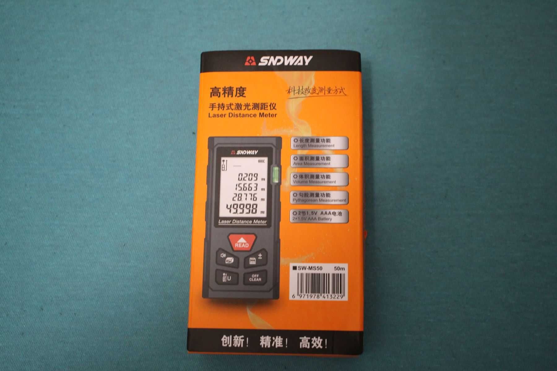 Dalmierz SW-MS50 SNDWAY Cyfrowy Laserowy 50m Nowy