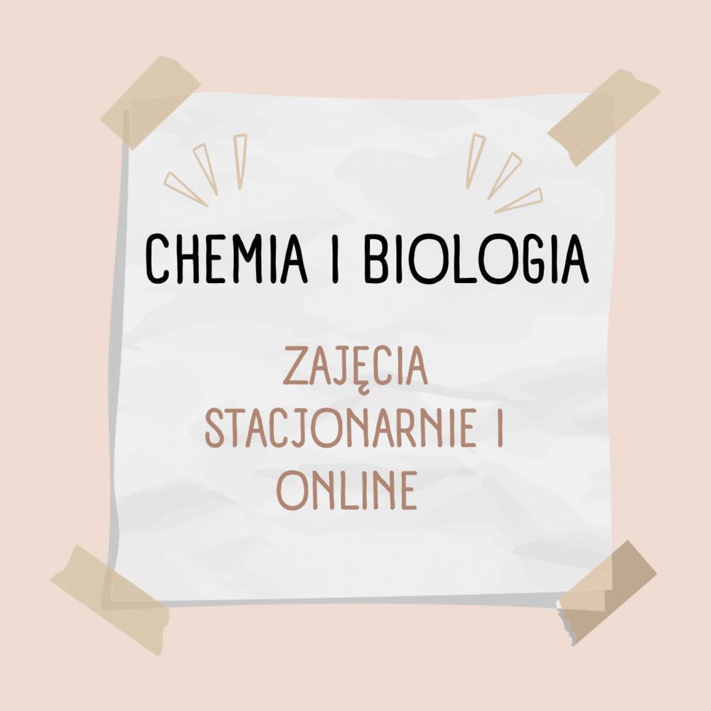 zjęcia z chemii/ biologi