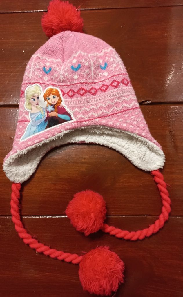 Kurtka zimowa rozm. 104 i czapka frozen kraina lodu anna elsa