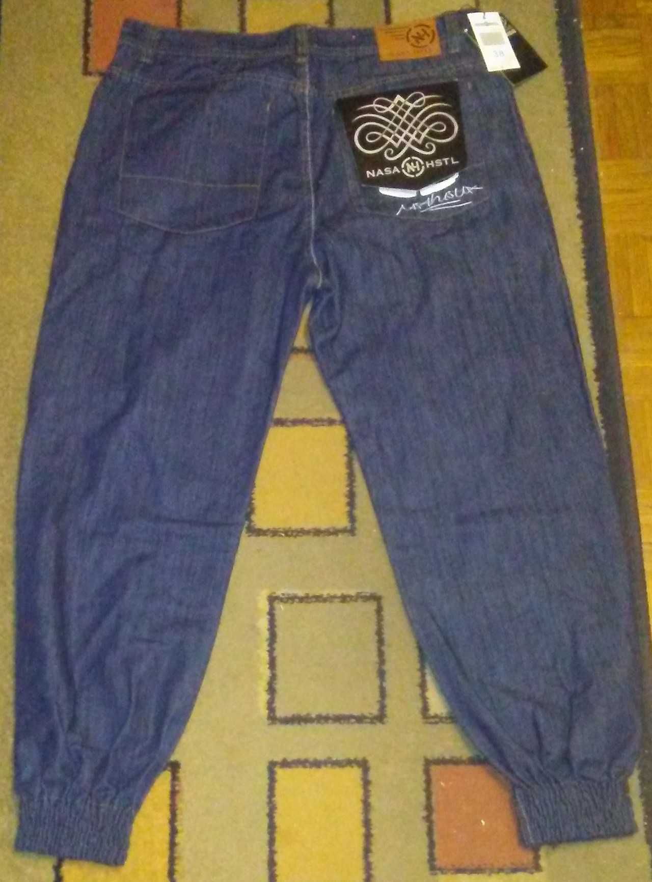spodnie jeansy półjogger nasa rozm 38 nowe