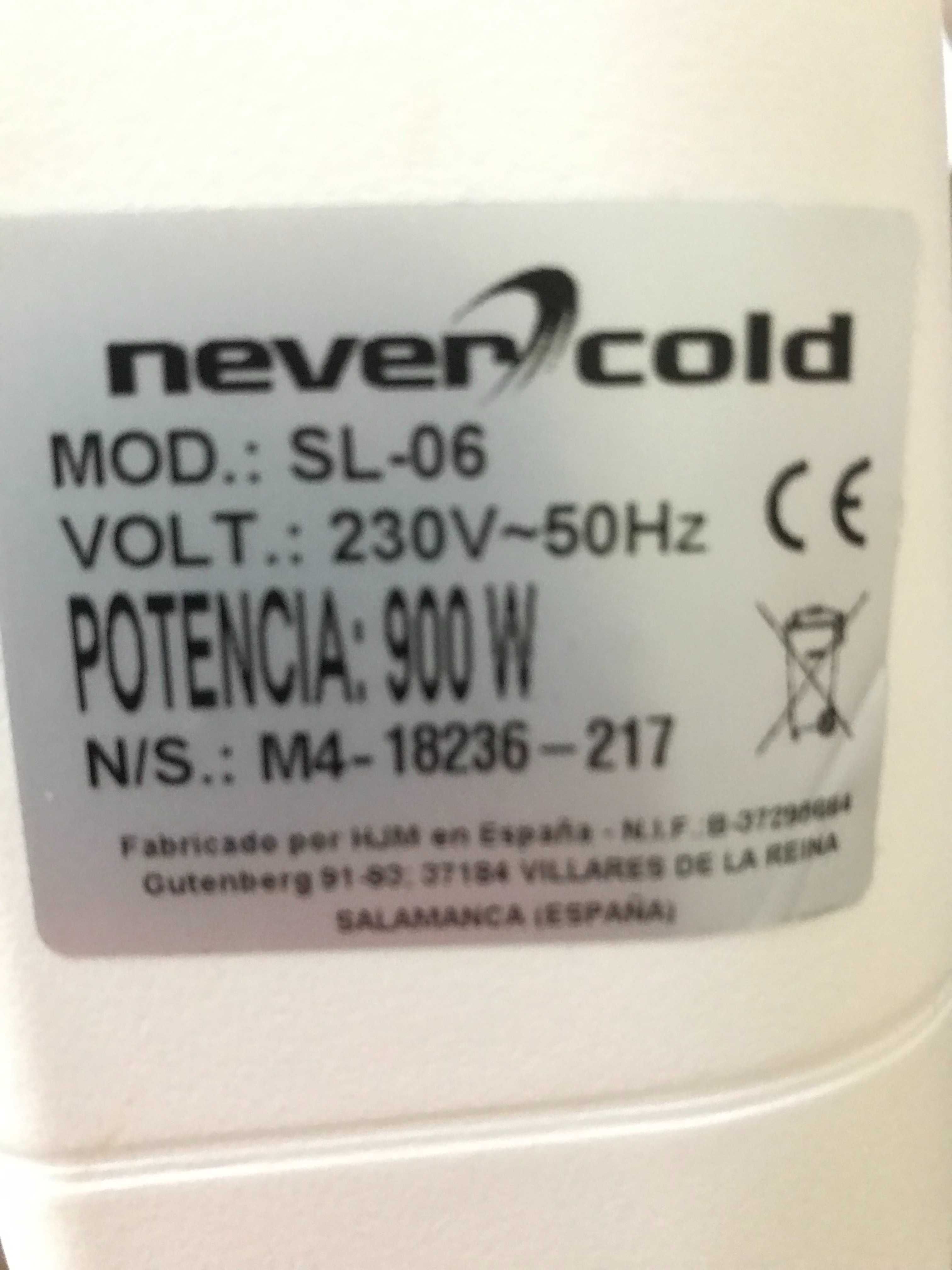 RADIADOR/ Emissor Térmico Elétrico Programável NEVERCOLD BRANCO 900W,