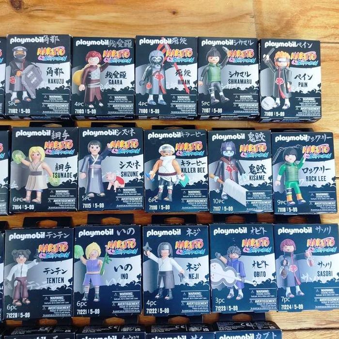 Playmobil Naruto Shippuden vários modelos diferentes 9x12cm