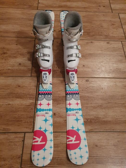 Zestaw narty 116 i buty narciarskie 225mm (34)