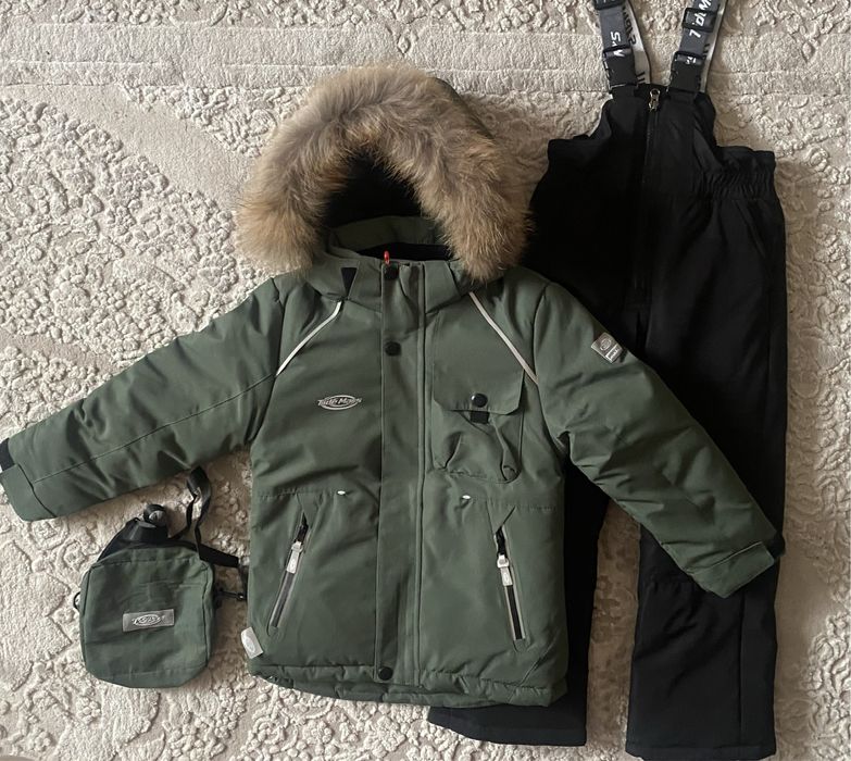 Зимовий дитячий термо комплект комбінезон на хлопчика 116-134 HR.Reimo