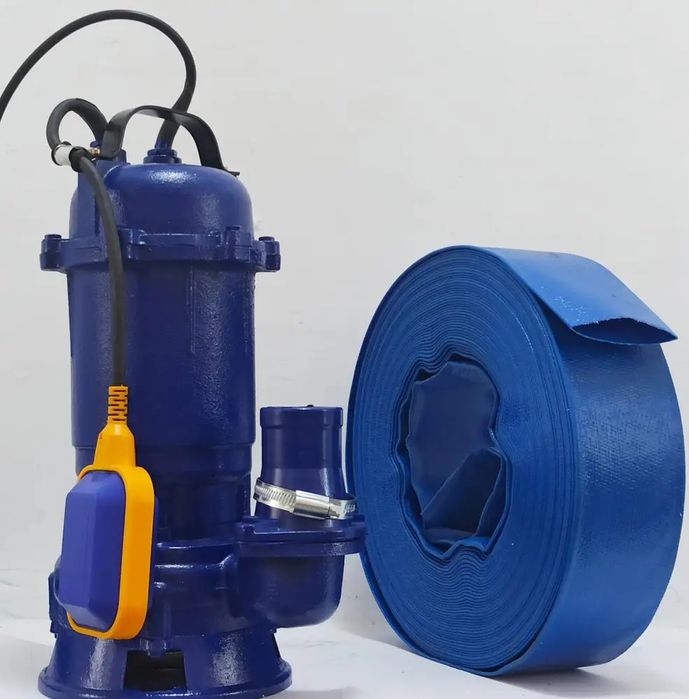 Насос + шланг 25 метров. Для канализации и выгребных ям