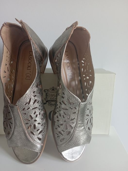 Złote sandały Lasocki rozmiar 40