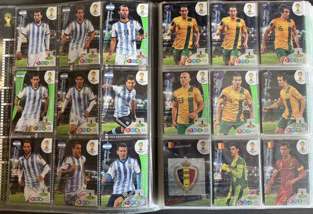 Fifa world cup Brasil 2014 Panini Adrenalyn XL karty piłkarskie