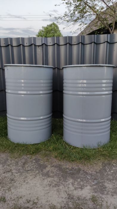 Beczka metalowa malowana 200l litrów