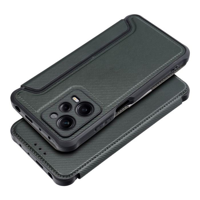 Etui Kabura Razor Book Do Xiaomi Redmi Note 12 Pro 5G Ciemnozielony