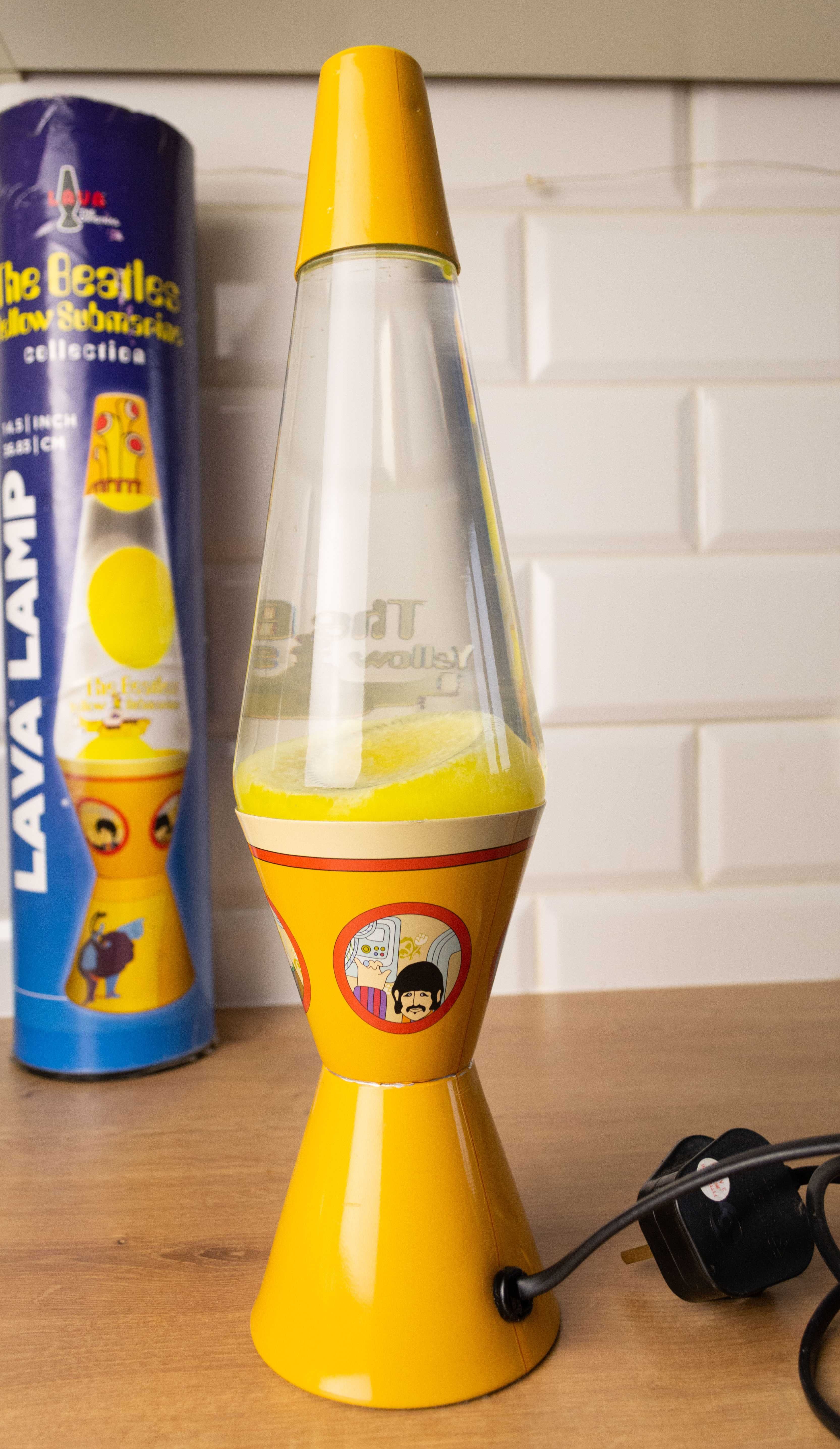 The Beatles Yellow Submarine lava lamp oryginalna