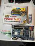 Gigabyte 990FXA-UD3 AM3 FX CPU (com caixa original, cpu, ram, gpu)