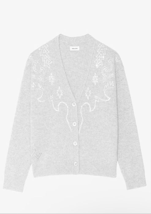 Кардиган светло серый Zadig & Voltaire
