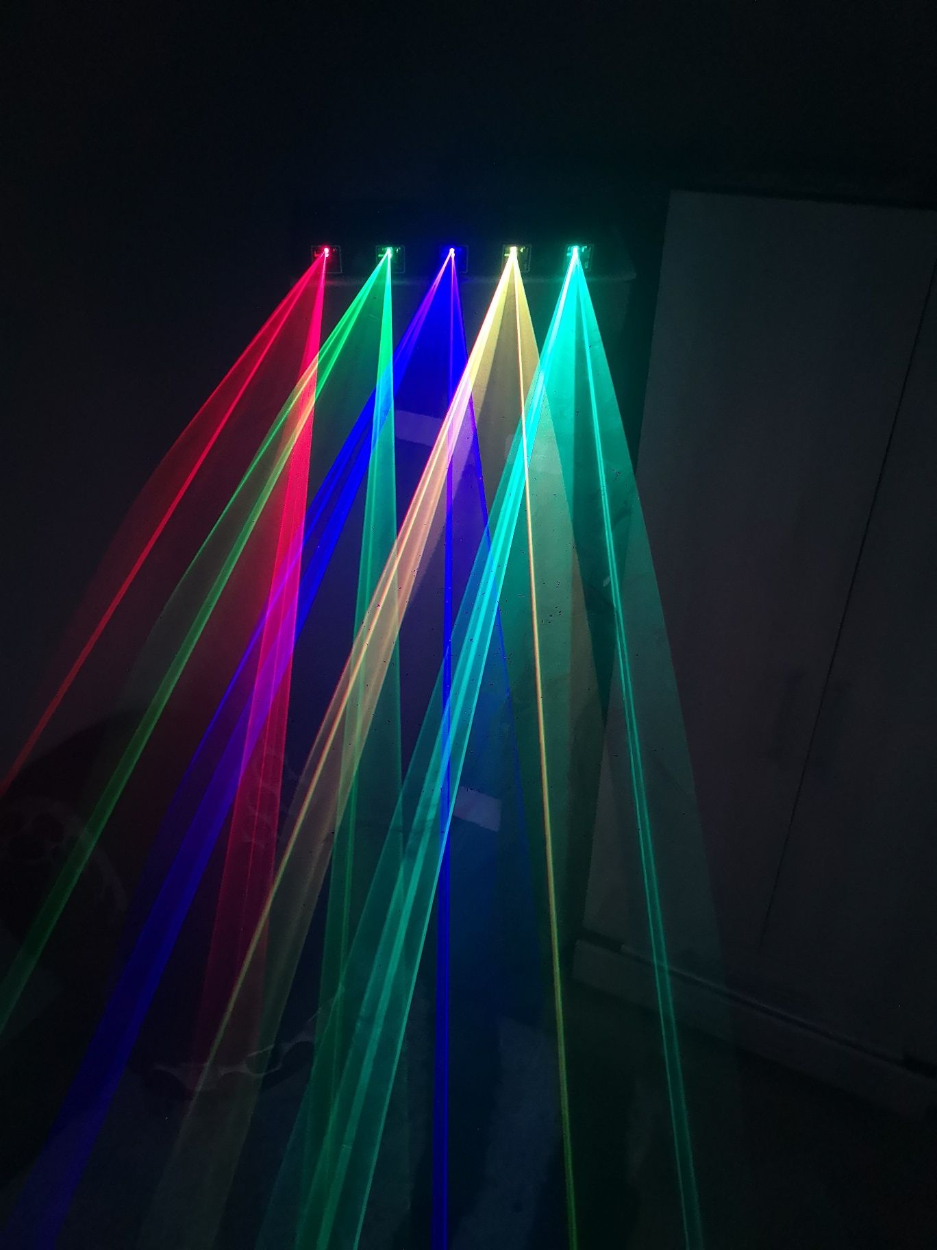 Mocny LASER animacyjny 5 głowic RGBYG Nowy DJ dyskoteka wesele