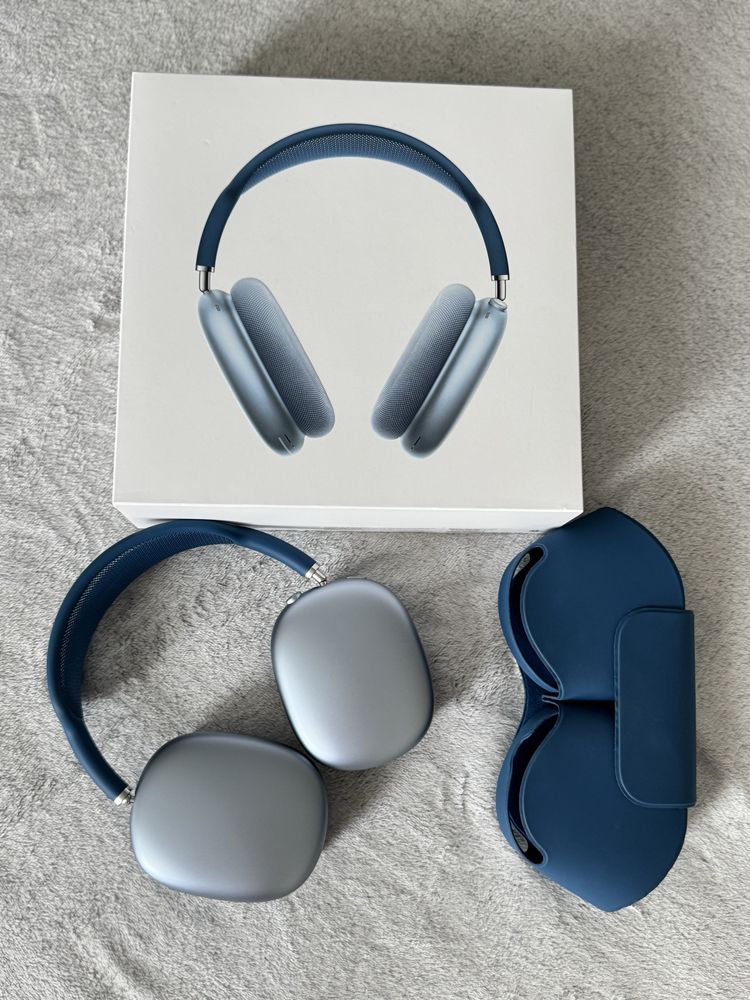 Оригінальні Airpods Max Sky Blue with Smart Case