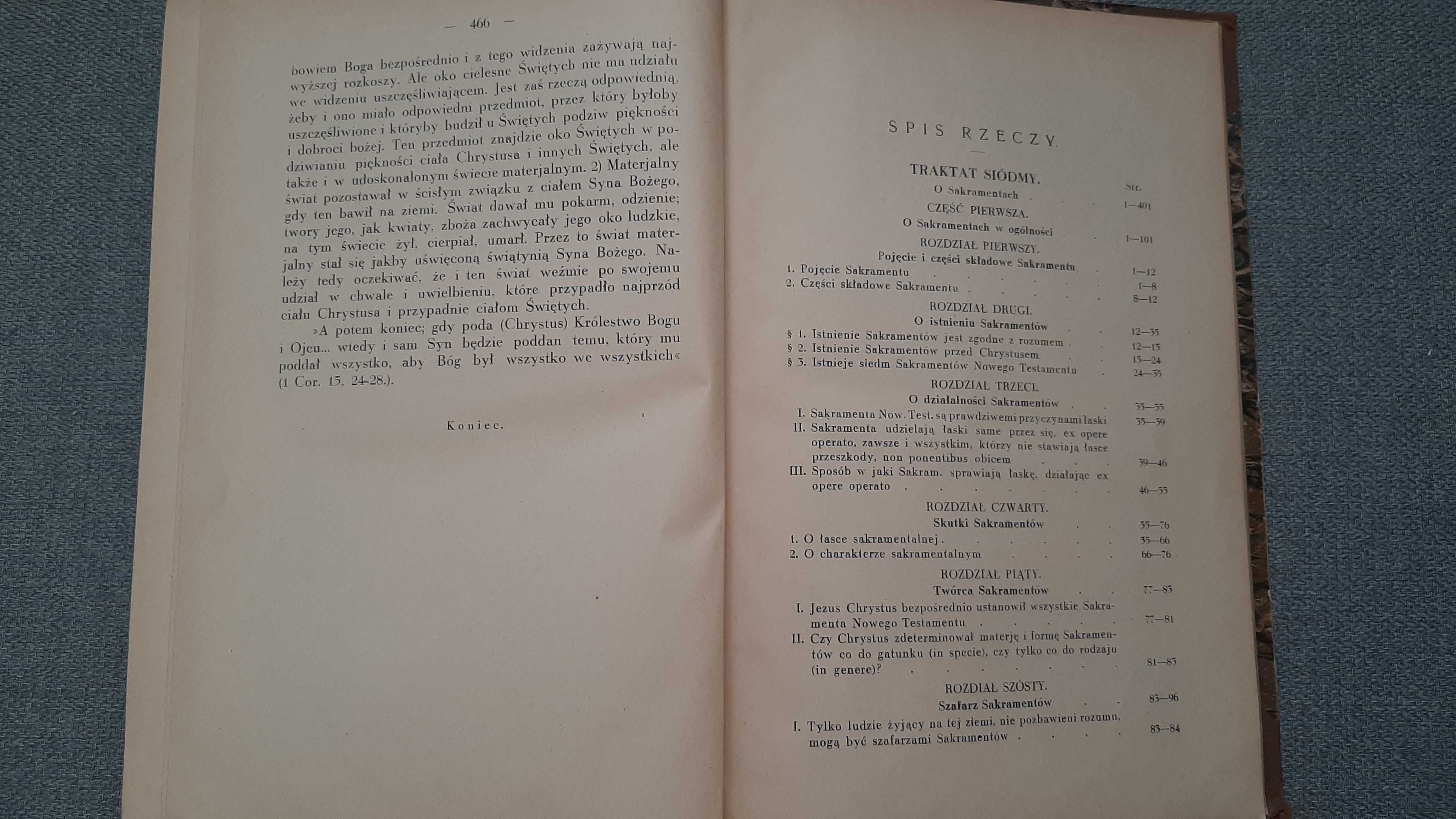 Ks. Sieniatycki Zarys dogmatyki katolickiej twarda oprawa introligator