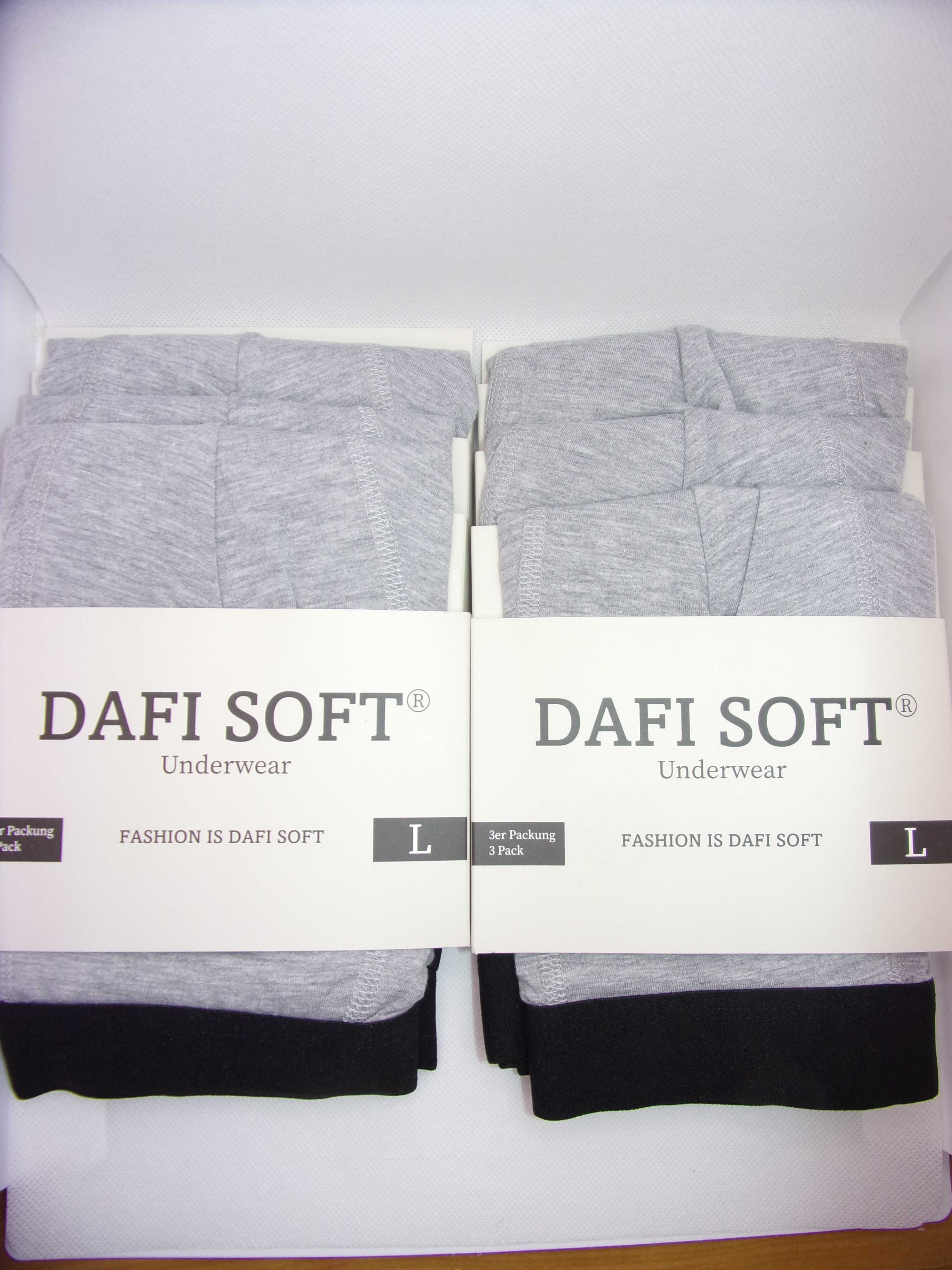 6x Bokserki męskie bawełniane , rozmiar L Dafi Soft.
