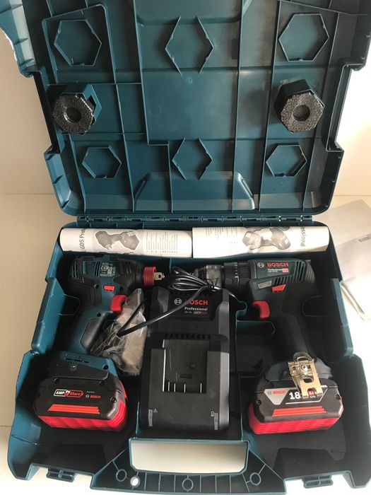 Шуруповерт безщітковий Bosch GSB 18V-55 та гайковерт GDX 18V-200