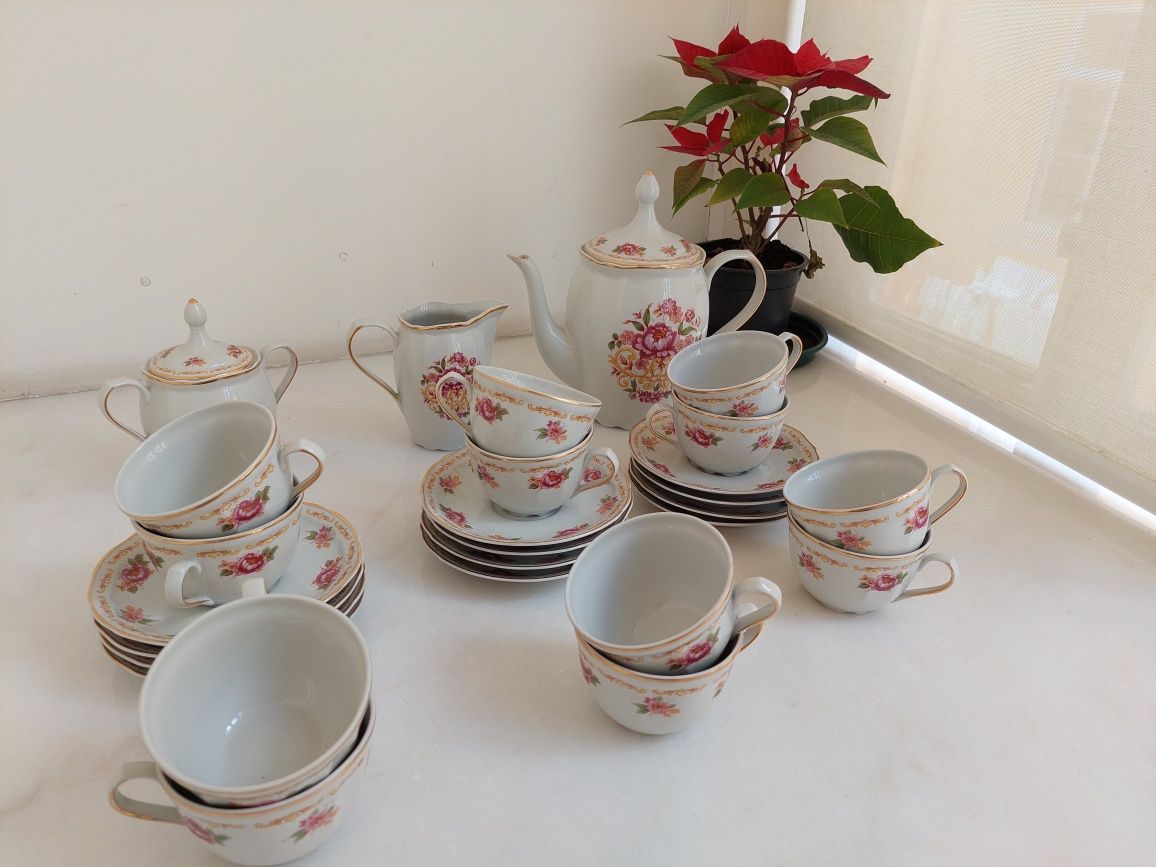 Serviço de chá Sociedade Porcelanas de Coimbra