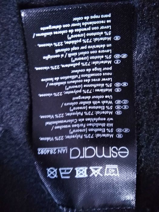 Calças Fato Treino Negras Esmara 44