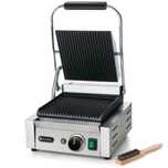 kontakt grill kontaktowy ryflowany pojedynczy 1800w - hendi 263501