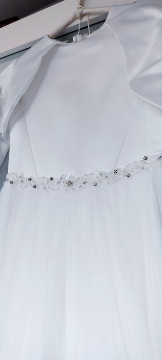 Sukienka komunijna 125 x 34 dla wysokiej i szczupłej