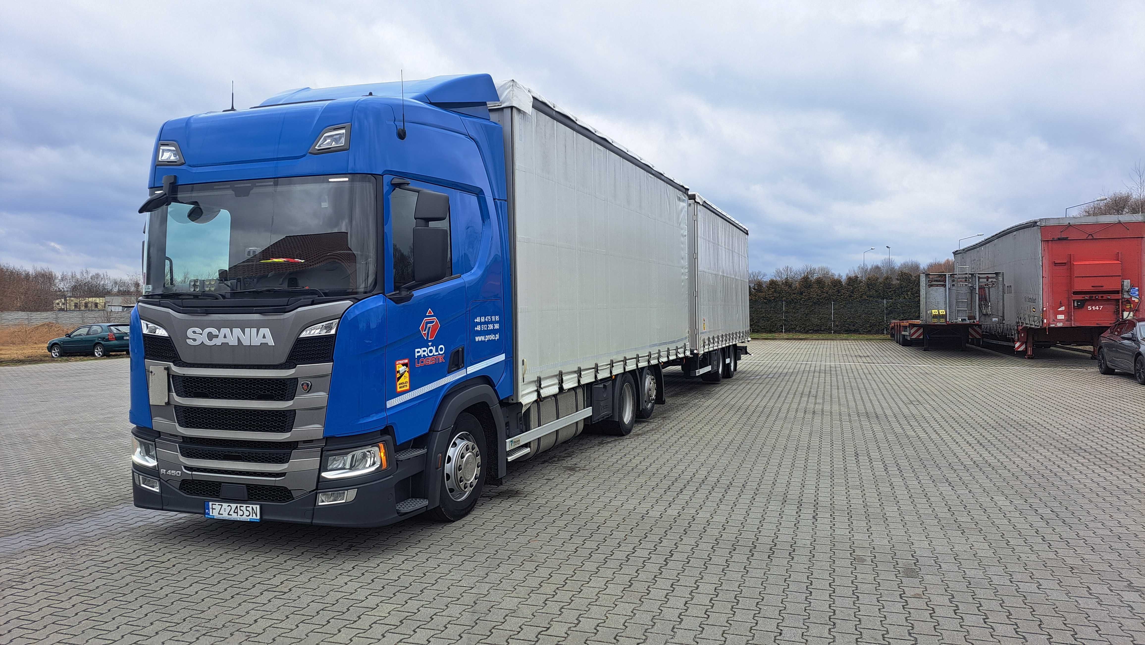 JUMBO Tandem Scania R 450, po kontrakcie, full LED, klima 2020