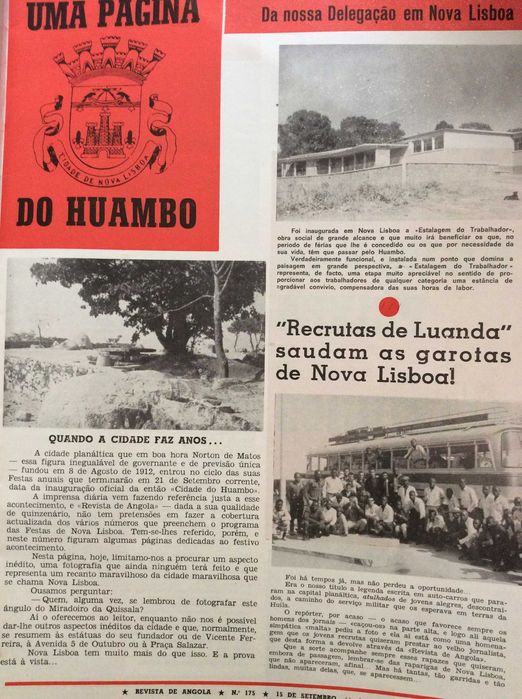 Revista de Angola , quinzenário ilustrado.15 de Setembro de 1968