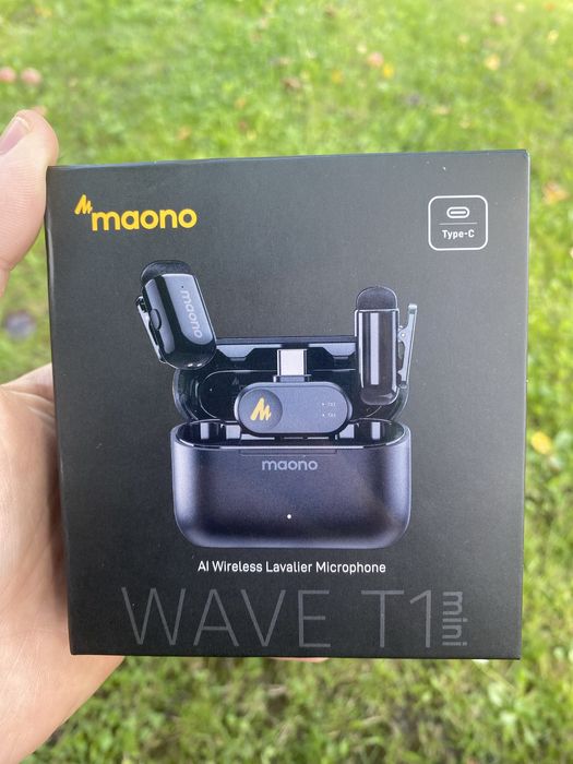 Для блогерів Maono Wave T1 безпровідний петличний мікрофон