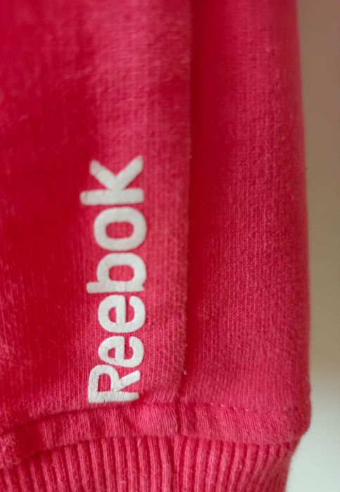 Bluza damska z kapturem Reebok,różowa,stan bardzo dobry.
