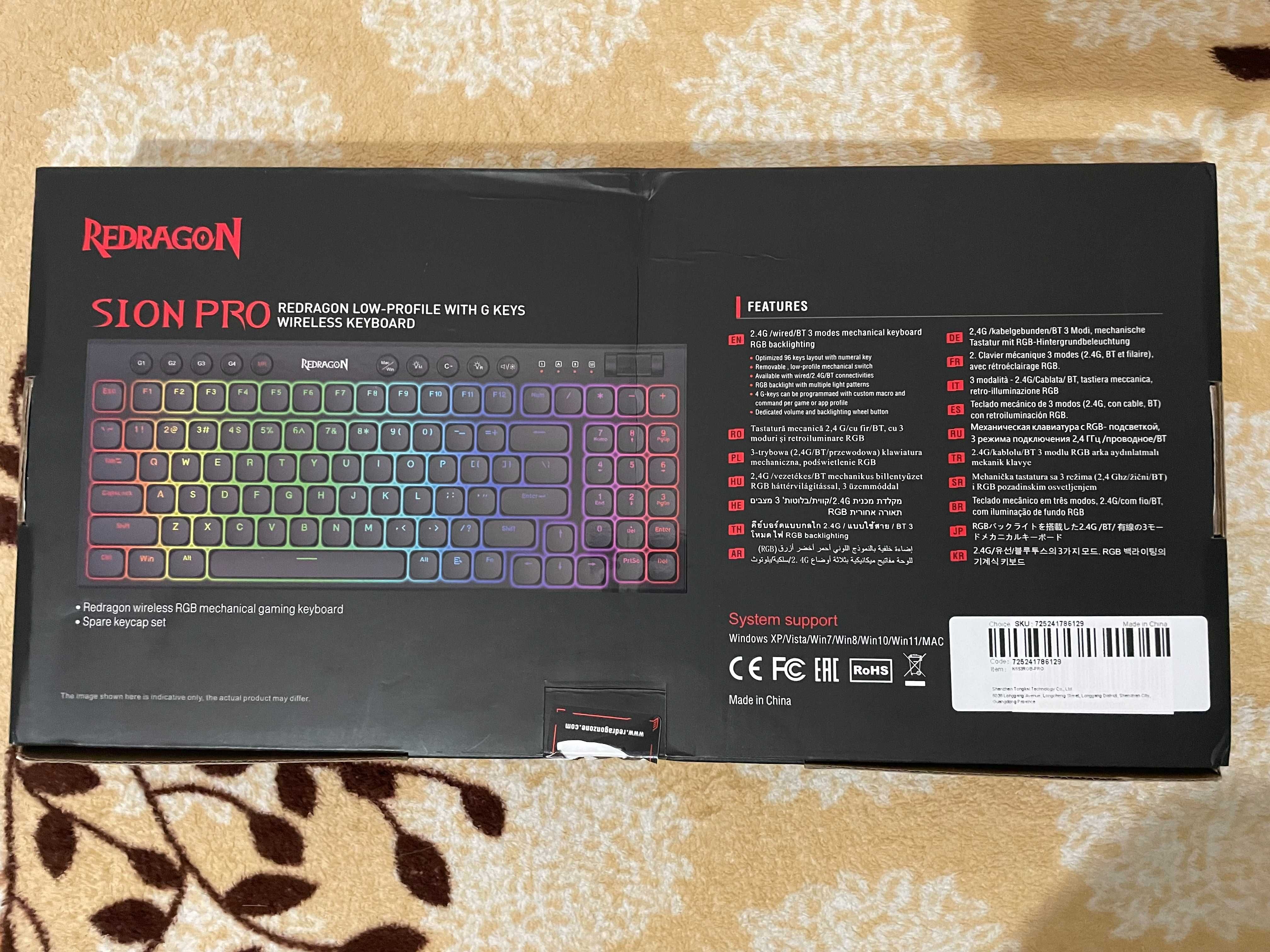 Teclado Redragon-Sion K653 Pro