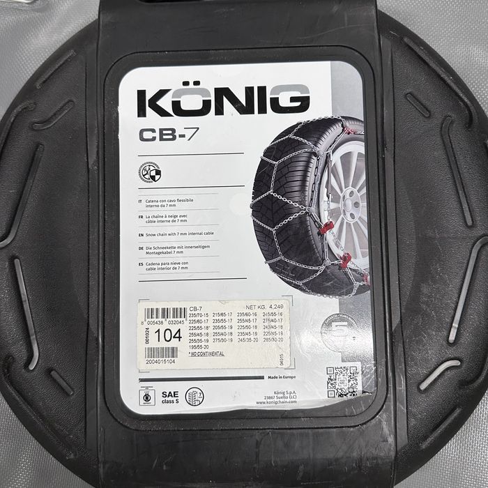 Łańcuchy śniegowe Konig CB-7 gr.104 KO/CB7104