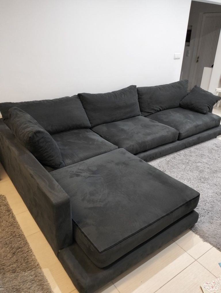 Sofá com chaise longue XXL Lounge