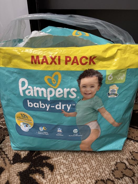 Підгузки Pampers baby-dry 6