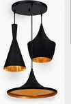 Lampa wisząca loftowa, czarna matowa