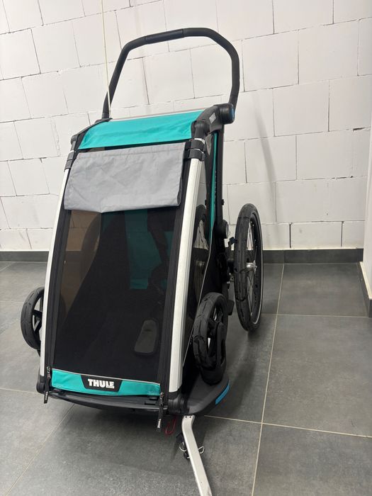 Thule Chariot Lite 1 + dodatkowy mocowanie do roweru