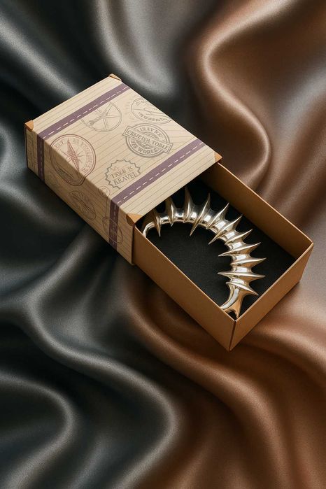 Готична сережка-кафа на ліве вухо