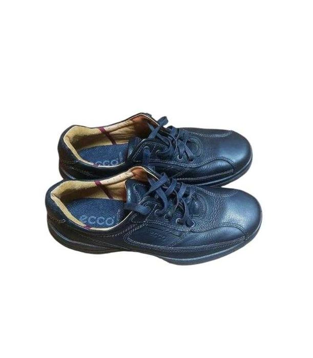 Мужские демисезонные кожаные ботинки Ecco extra width.