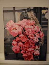Картина "Дівчина з квітами"